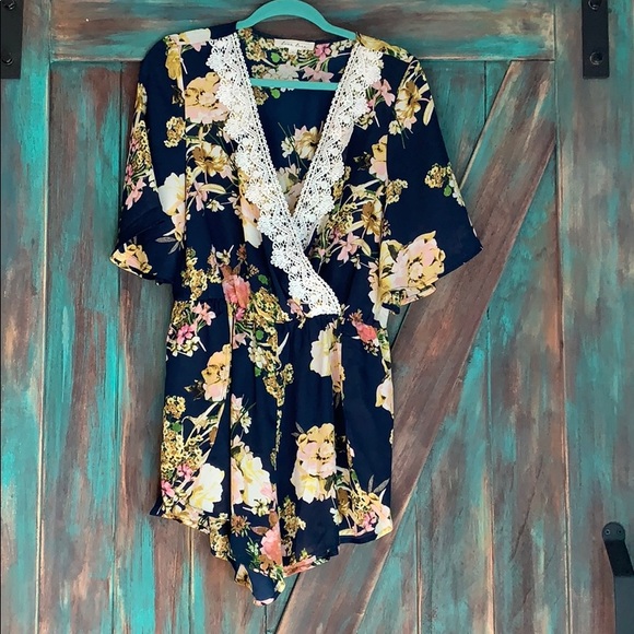 Love Tree Other - Floral Romper